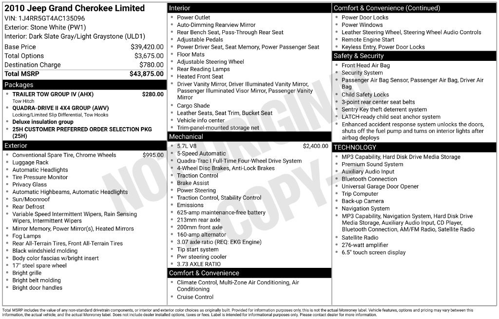 Used 2010 White Jeep Limited image 2