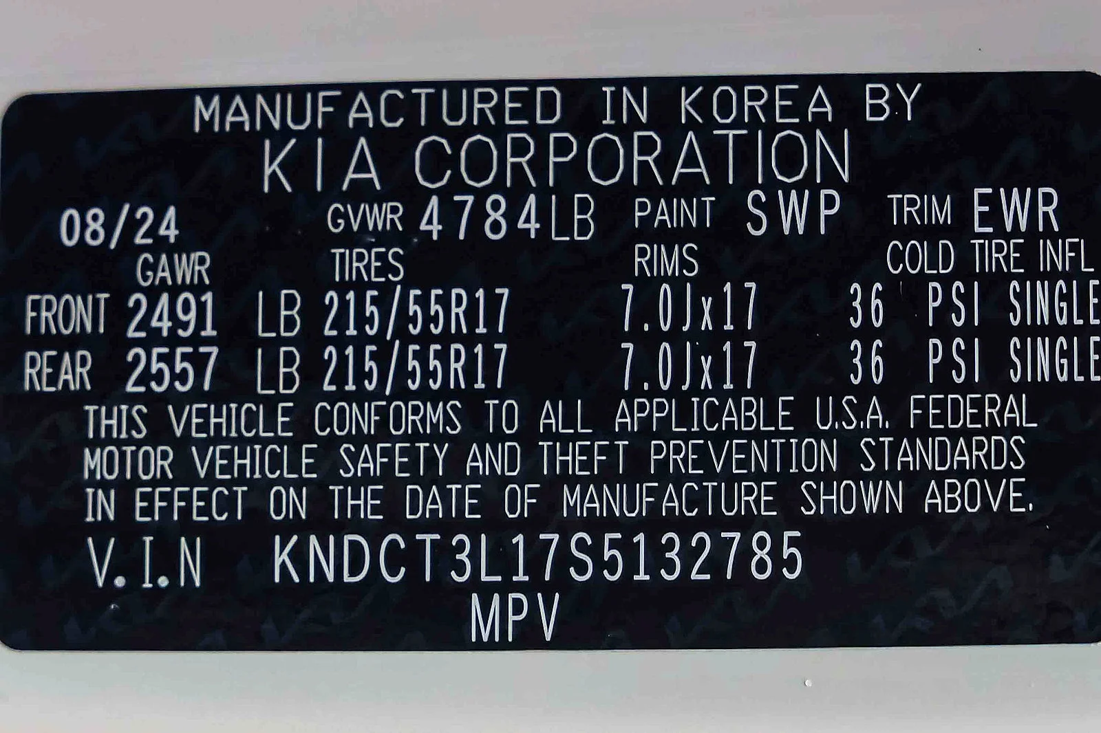 Certified Used 2025 Snow White Pearl Kia Wave image 27