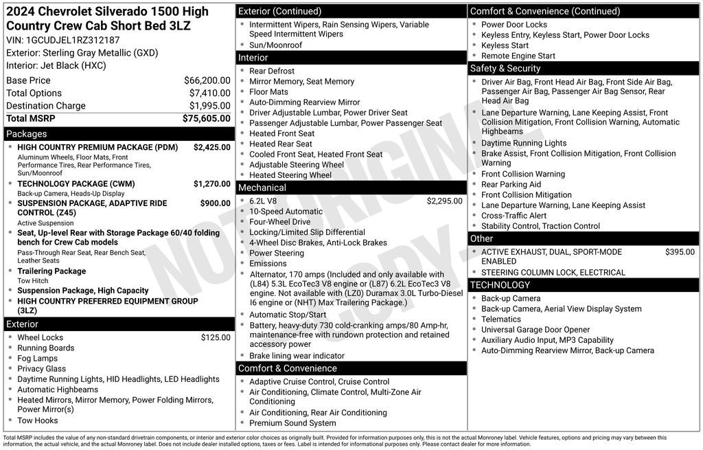 Used 2024 Sterling Gray Metallic Chevrolet High Country image 11