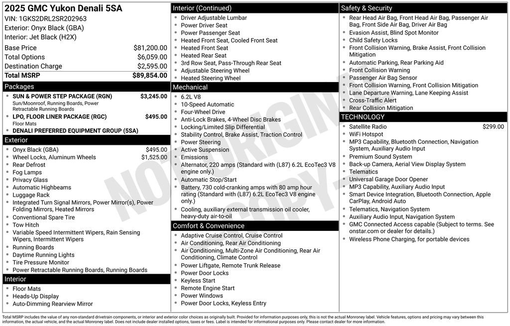 Used 2025 Black GMC Denali image 2