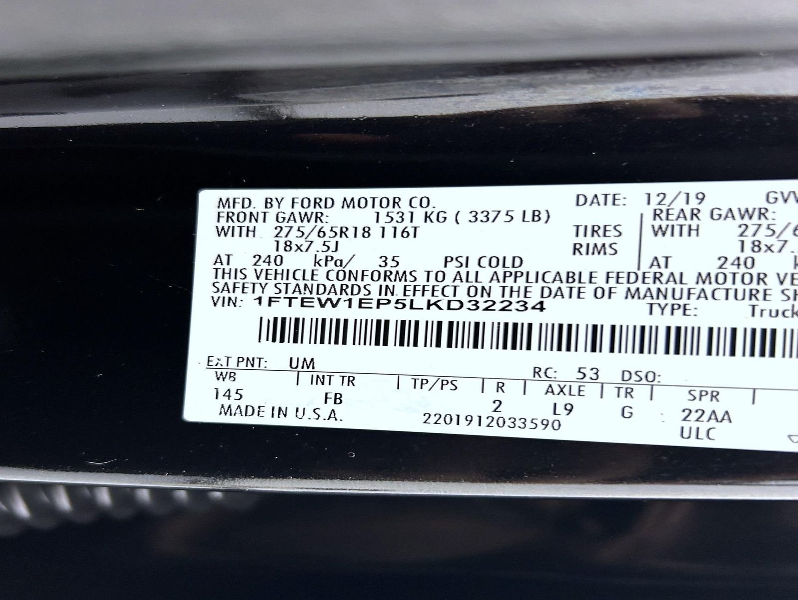 Used 2020 Black Ford XLT image 25