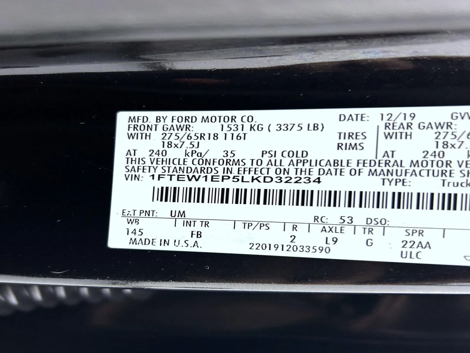 Used 2020 Black Ford XLT image 25