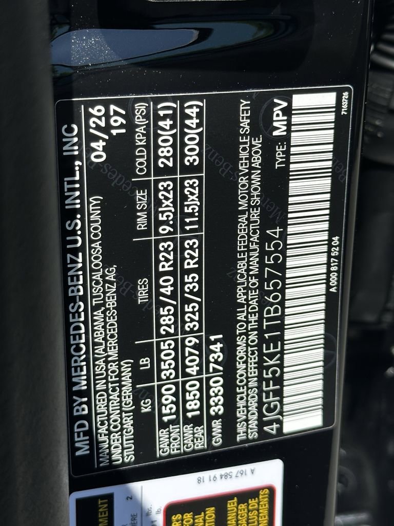 New 2026 Obsidian Black Metallic Mercedes-Benz GLS 450 image 38