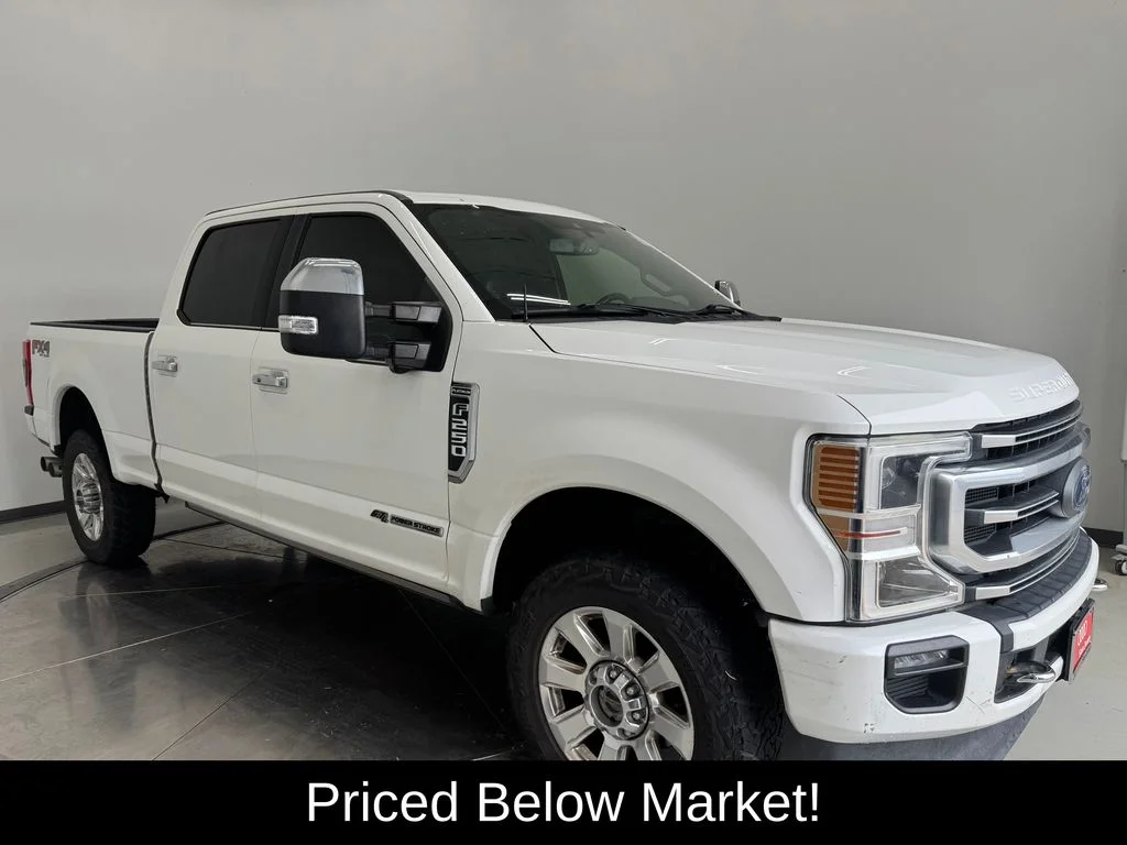 Used 2021 White Metallic Ford Platinum image 1