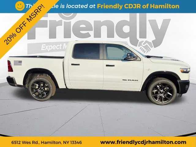 New 2026 Bright White Clear-Coat Exterior Paint RAM Laramie image 4