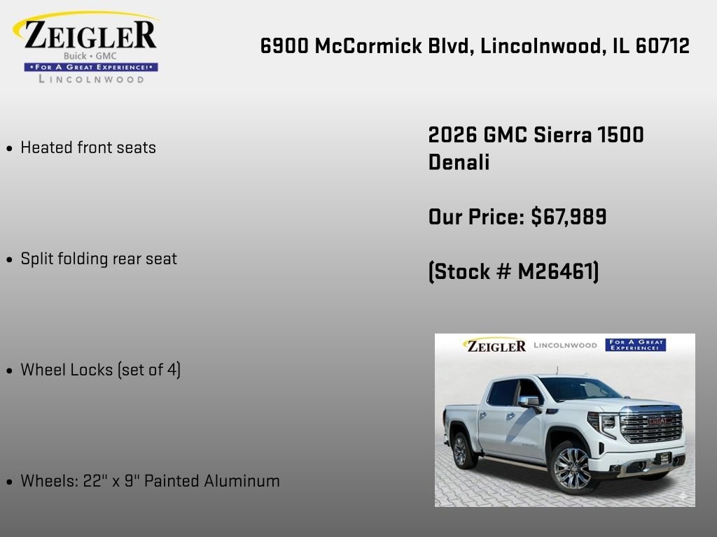 New 2026 Glacier White Tricoat GMC Denali image 36