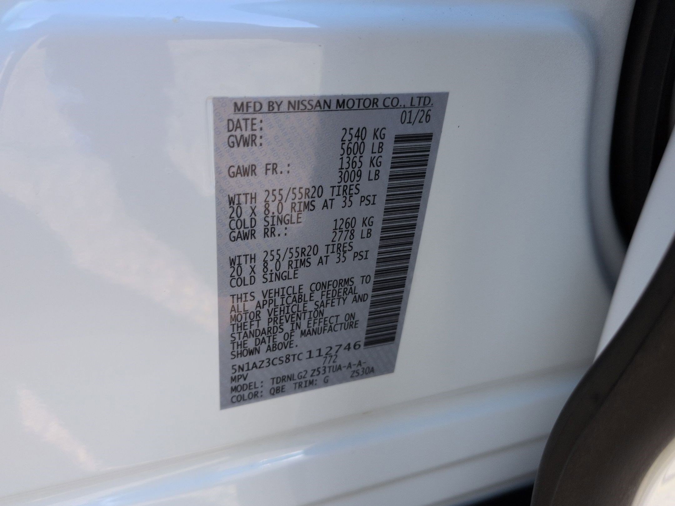 New 2026 Everest White Pearl Tricoat Nissan SL image 17