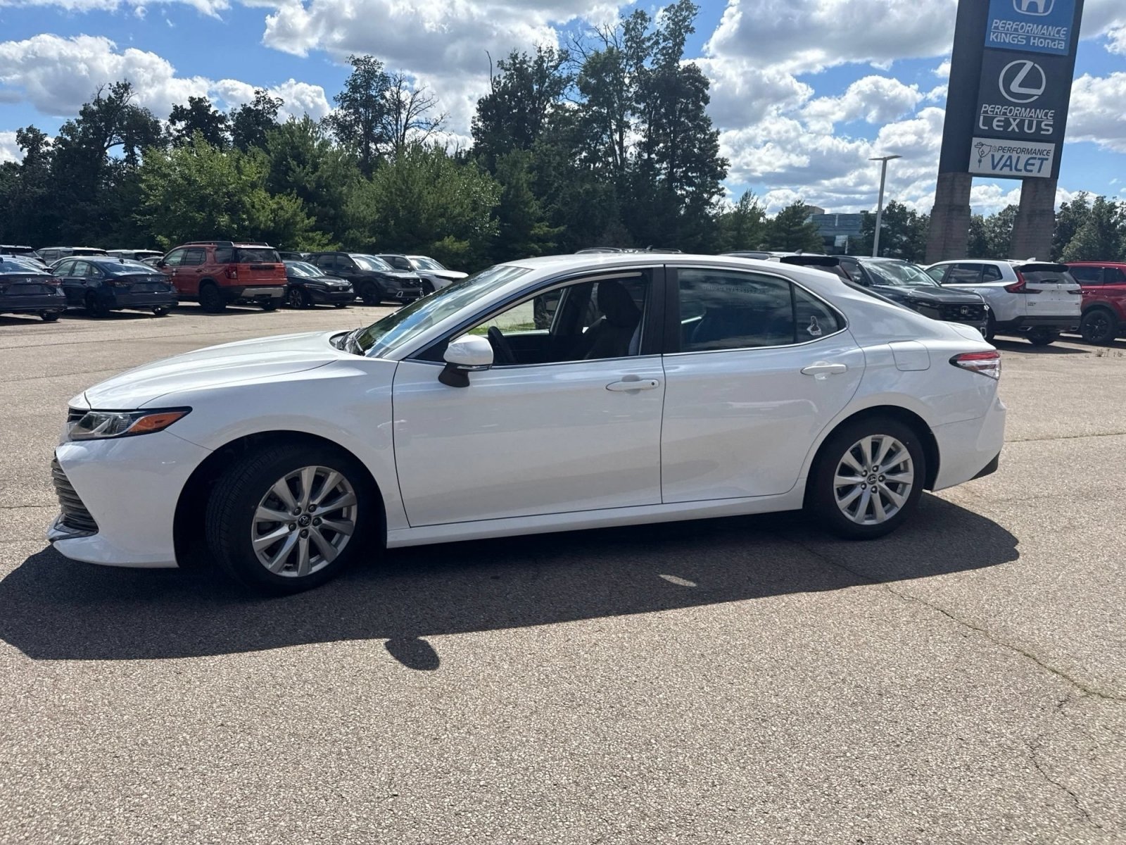 Used 2020 Super White Toyota LE image 9