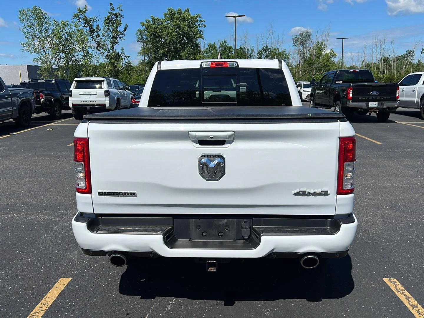 Used 2022 Bright White Clearcoat Ram Big Horn image 3