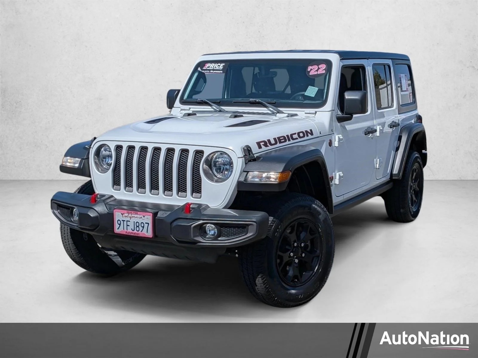 Used 2022 Bright White Clearcoat Jeep Unlimited Rubicon image 1