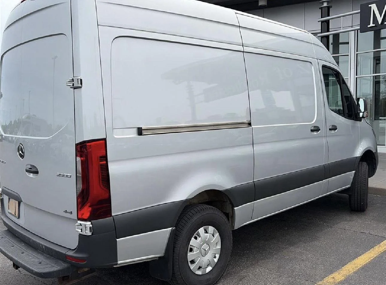 Used 2019 Stone Grey Mercedes-Benz Cargo Van 144” High Roof 6cyl 4x4 image 3