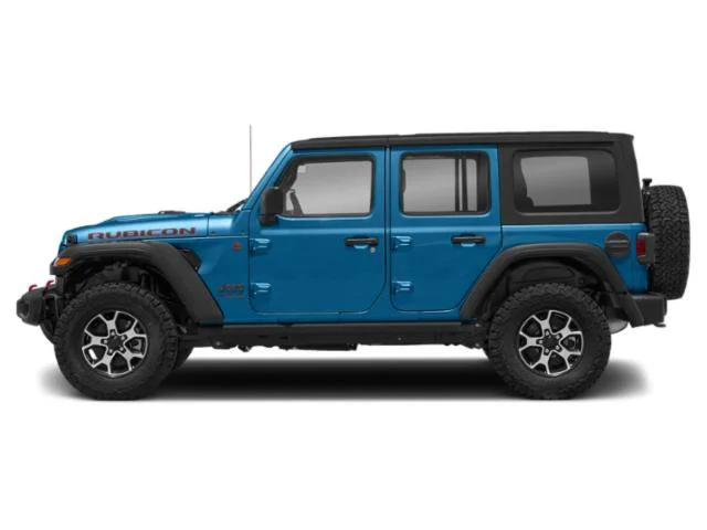 Used 2022 Hydro Blue Pearlcoat Jeep Unlimited Rubicon image 3