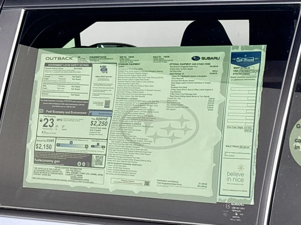 New 2026 ICE SILVER METALLIC Subaru Wilderness image 25