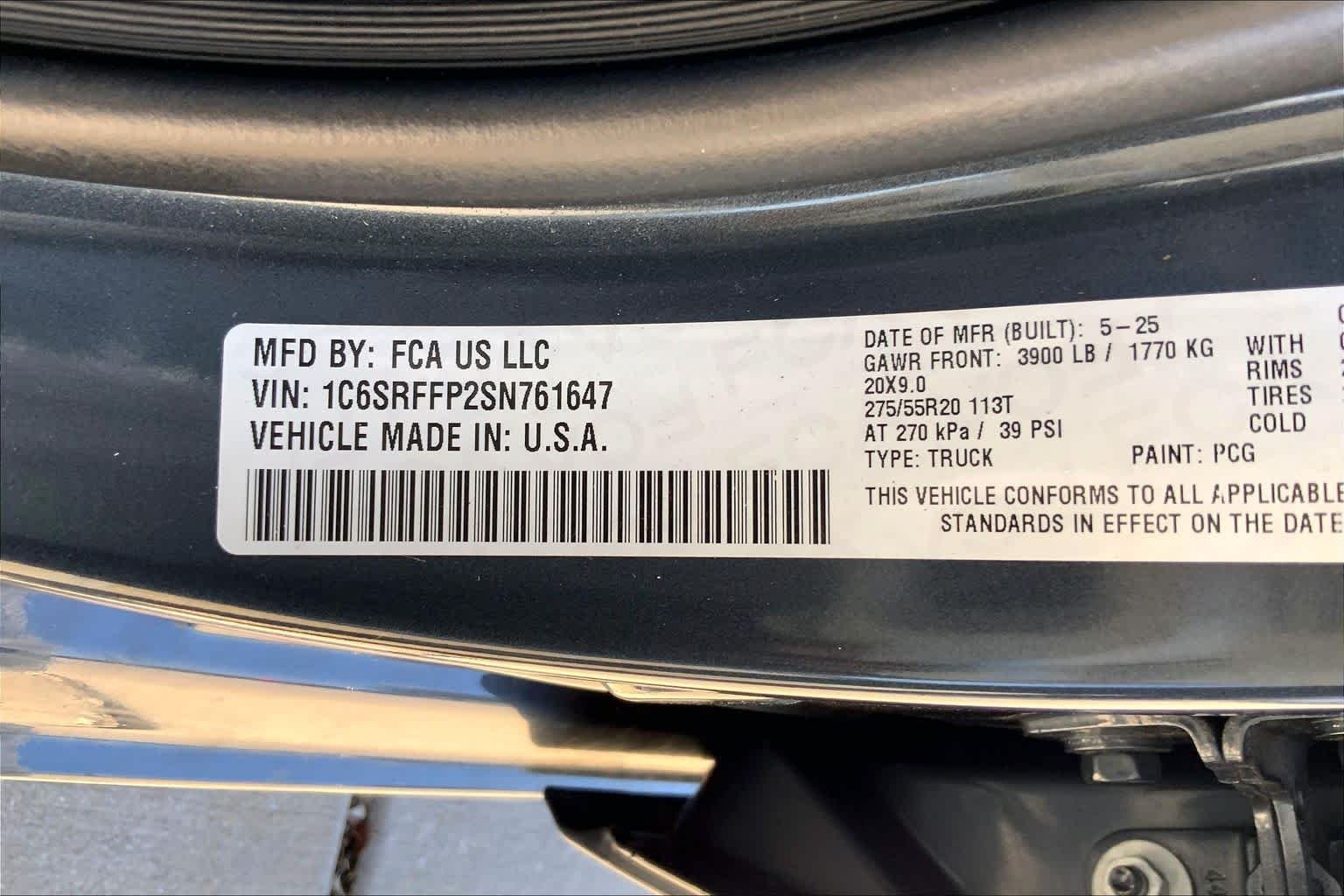 Used 2025 Forged Blue Metallic Ram Lone Star image 31