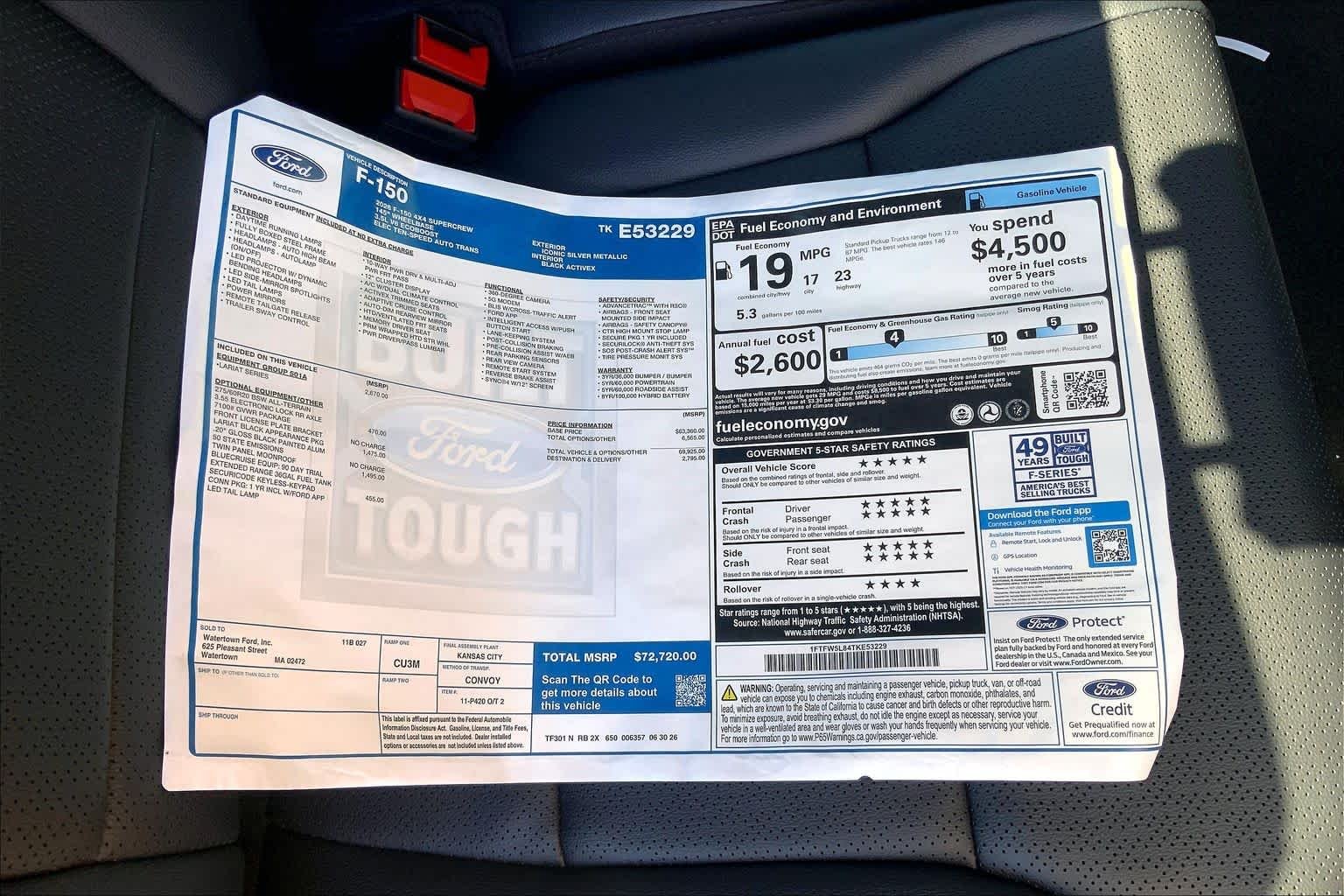 New 2026 Iconic Silver Metallic Ford LARIAT image 18