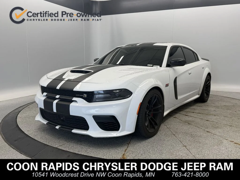 Certified Used 2021 White Dodge R/T Scat Pack Widebody image 1