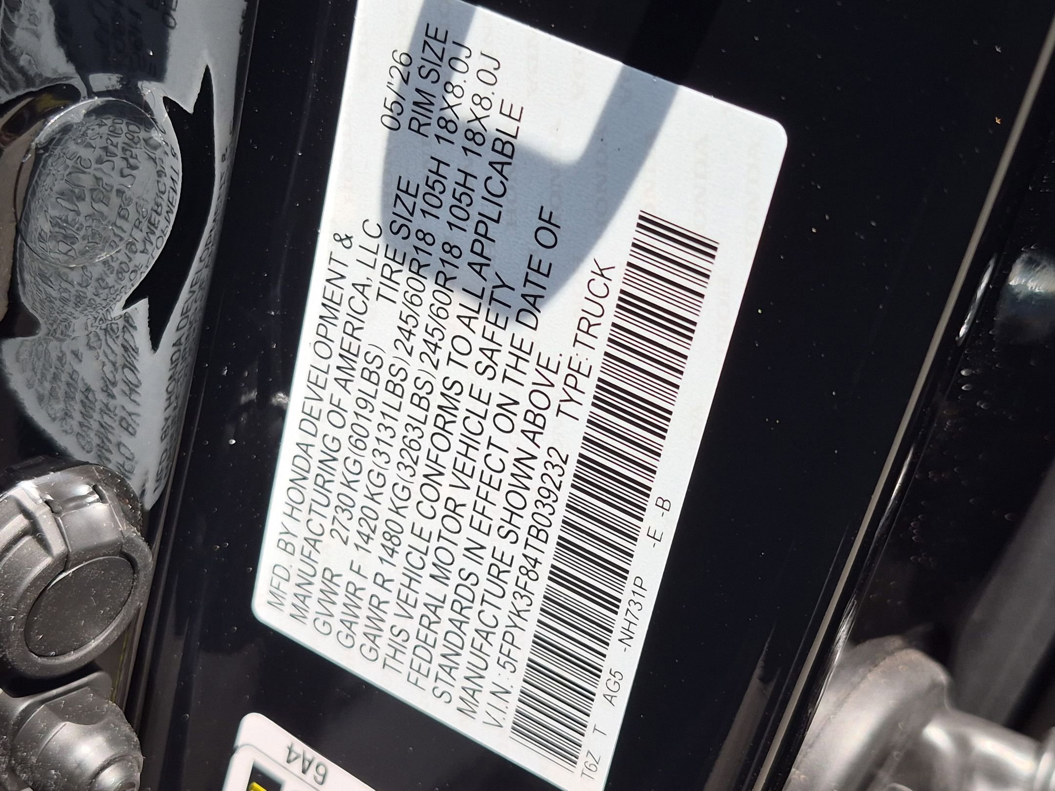 New 2026 Crystal Black Pearl Honda Black Edition image 16