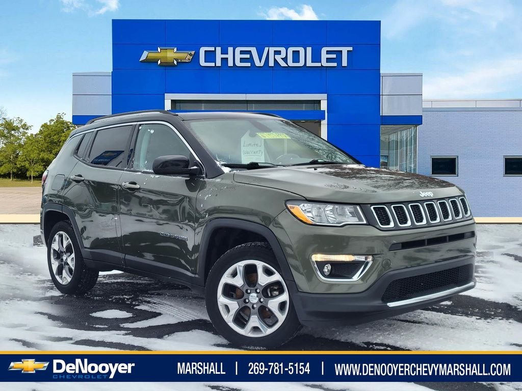 Used 2018 Jeep Compass Limited with VIN 3C4NJDCB2JT281102 for sale in Marshall, MI