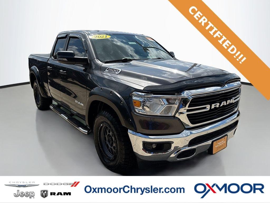 Used 2021 Granite Crystal Metallic Clearcoat Ram Big Horn image 1