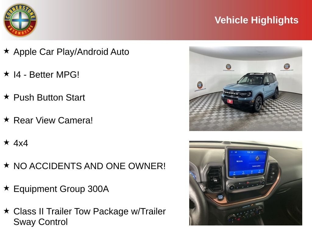 Used 2023 Ford Bronco Sport Outer Banks with VIN 3FMCR9C65PRD15955 for sale in Elk River, Minnesota