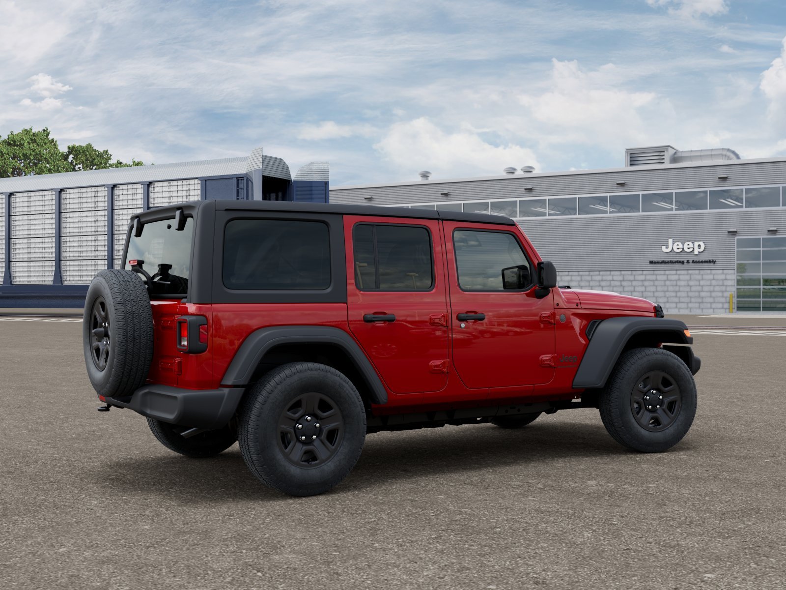 New 2026 Firecracker Red Clear-Coat Exterior Paint Jeep Sport image 13