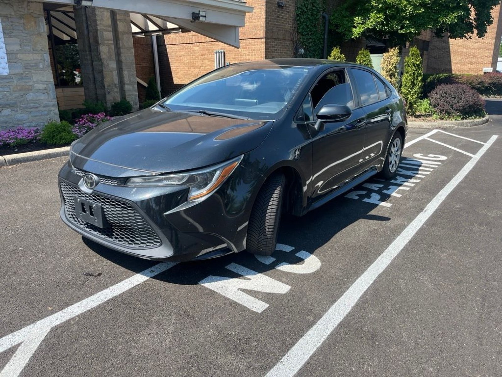 Used 2021 Black Sand Pearl Toyota LE image 3