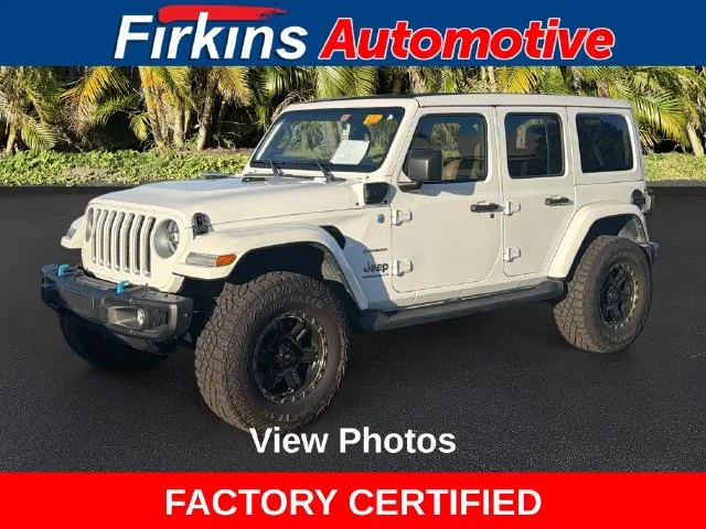 Used 2023 White Jeep Sahara 4xe image 1