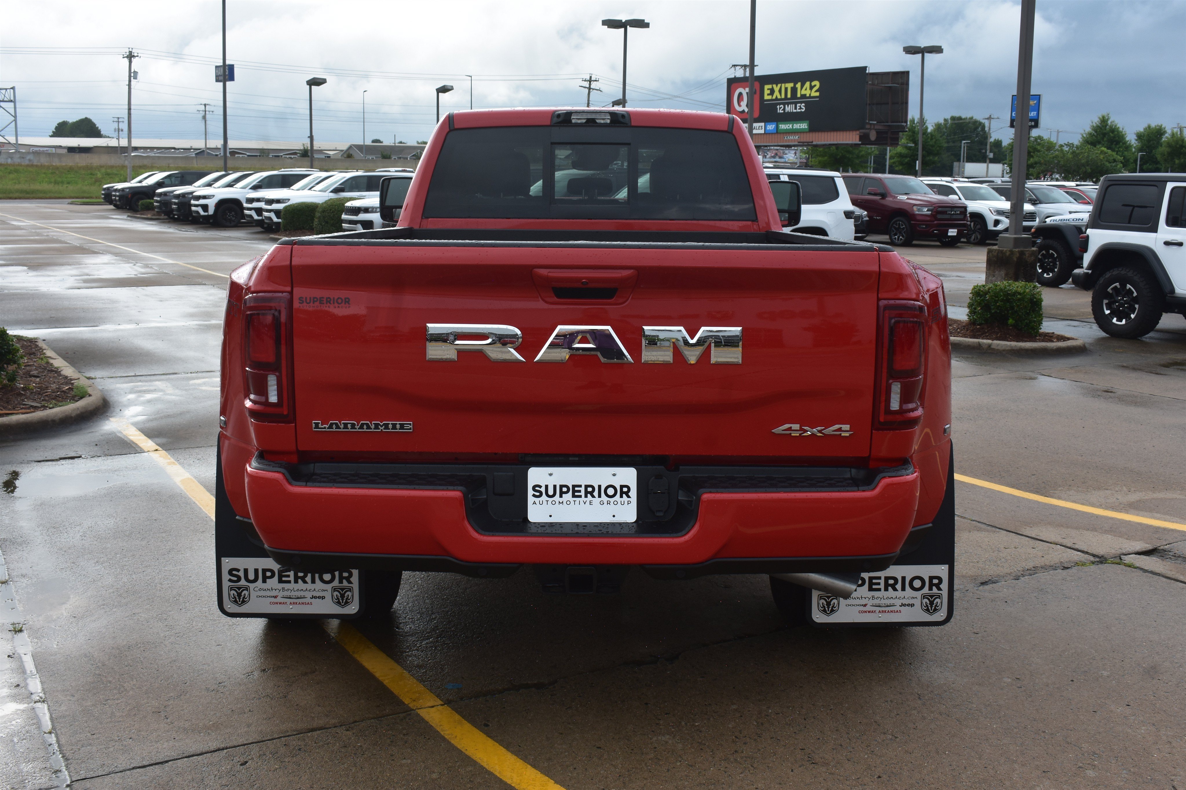 New 2026 Flame Red Clear-Coat Exterior Paint RAM Laramie image 6