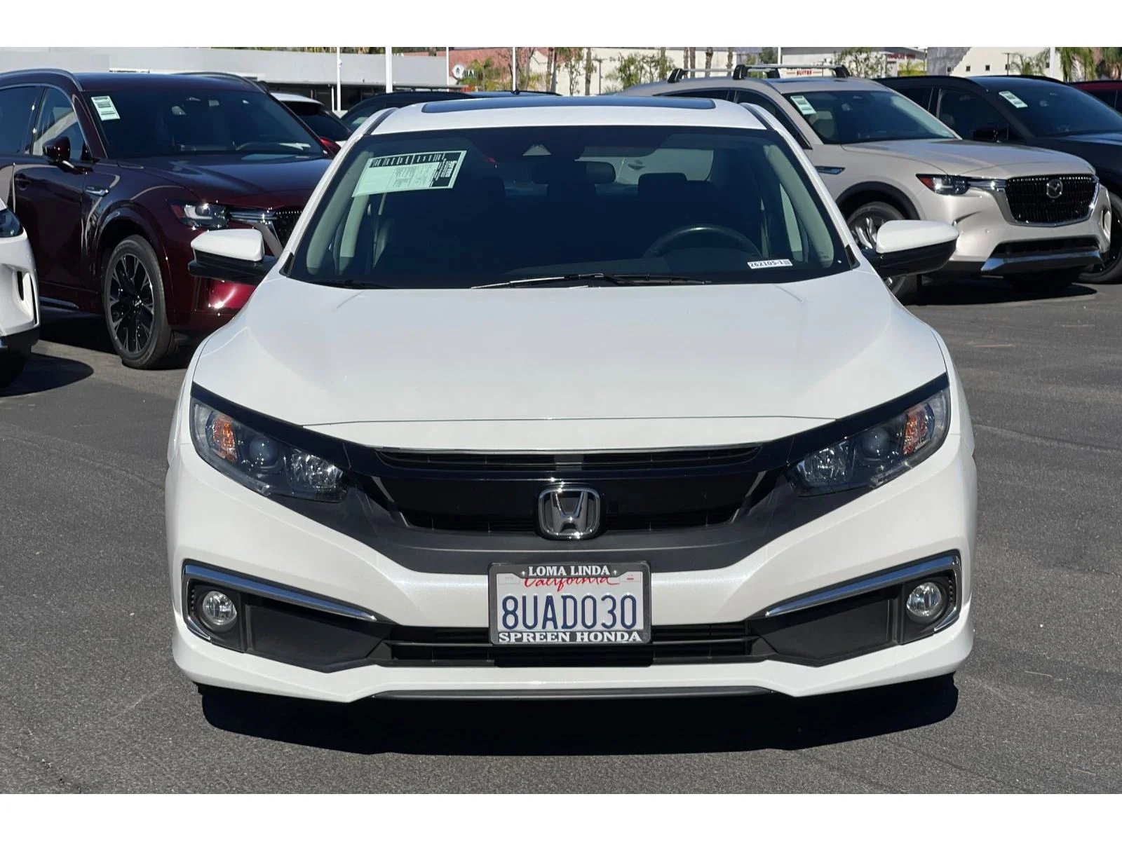 Used 2021 Platinum White Pearl Honda EX image 9