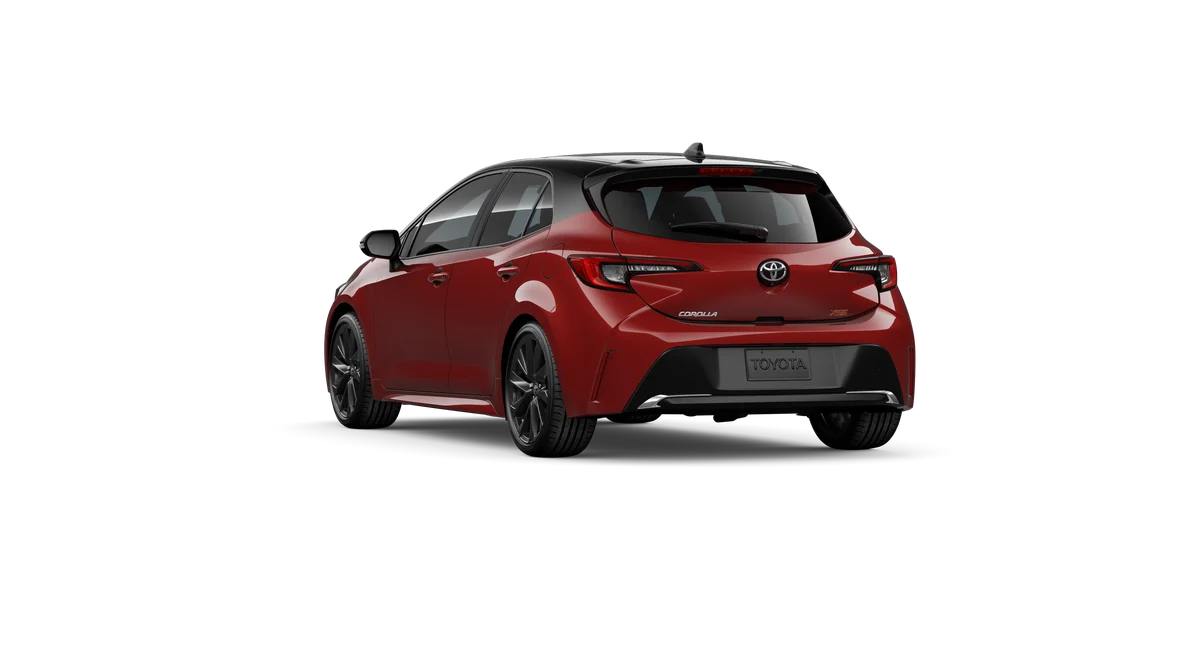New 2026 Finish Line Red with Midnight Black Metallic roof Toyota XSE image 4