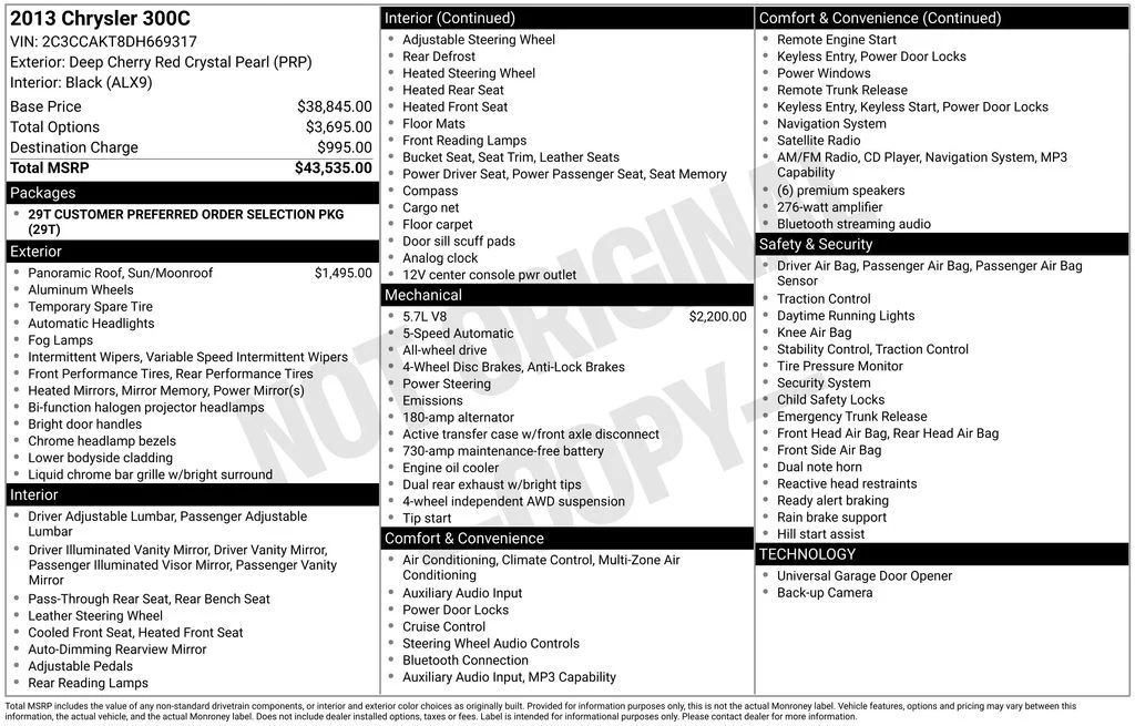 Used 2013 Red Chrysler C image 7