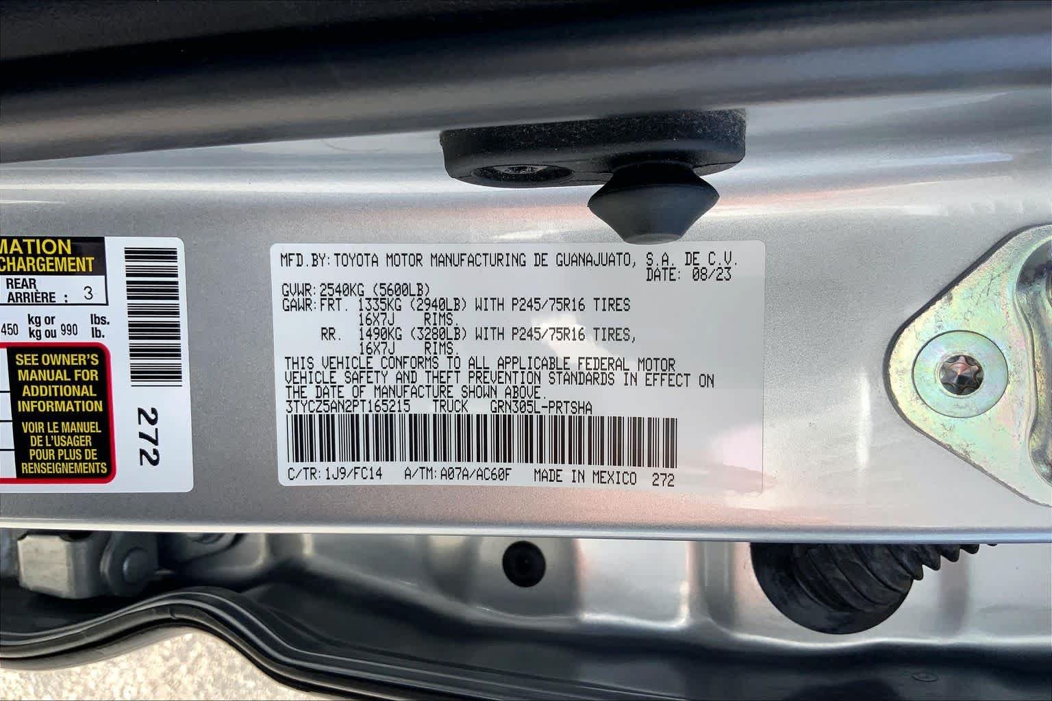 Used 2023 Celestial Silver Metallic Toyota SR5 image 36
