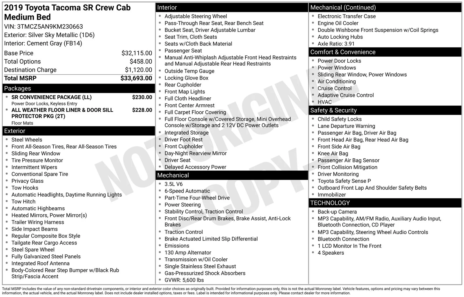 Used 2019 Silver Sky Metallic Toyota SR image 4