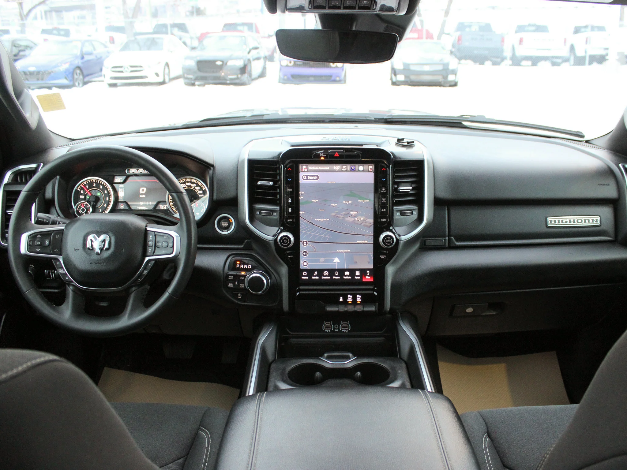 Certified Used 2025 Black RAM Big Horn * Alpine | Panoramic Sunroof | Heated Seats | Wireless Charger | Apple CarPlay image 4