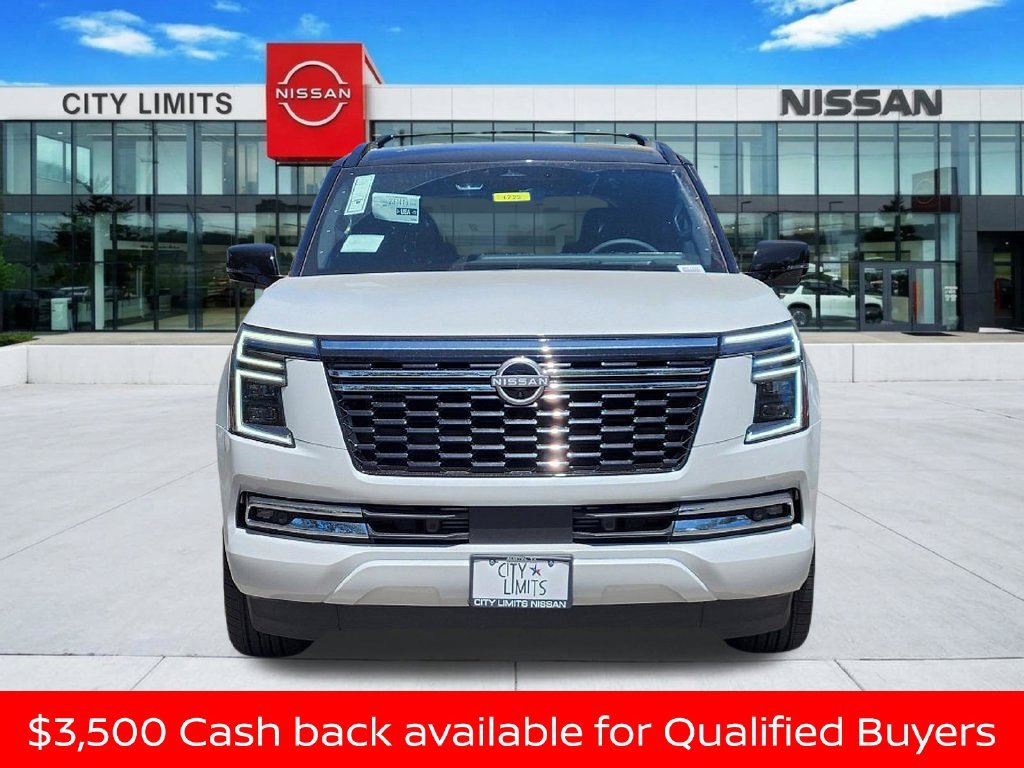 New 2026 Everest White TriCoat / Super Black Two-tone Nissan Platinum Reserve image 2