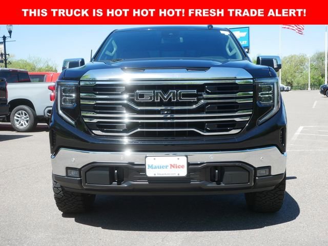 Certified 2023 GMC Sierra 1500 SLT with VIN 1GTUUDEL1PZ308770 for sale in Anoka, Minnesota