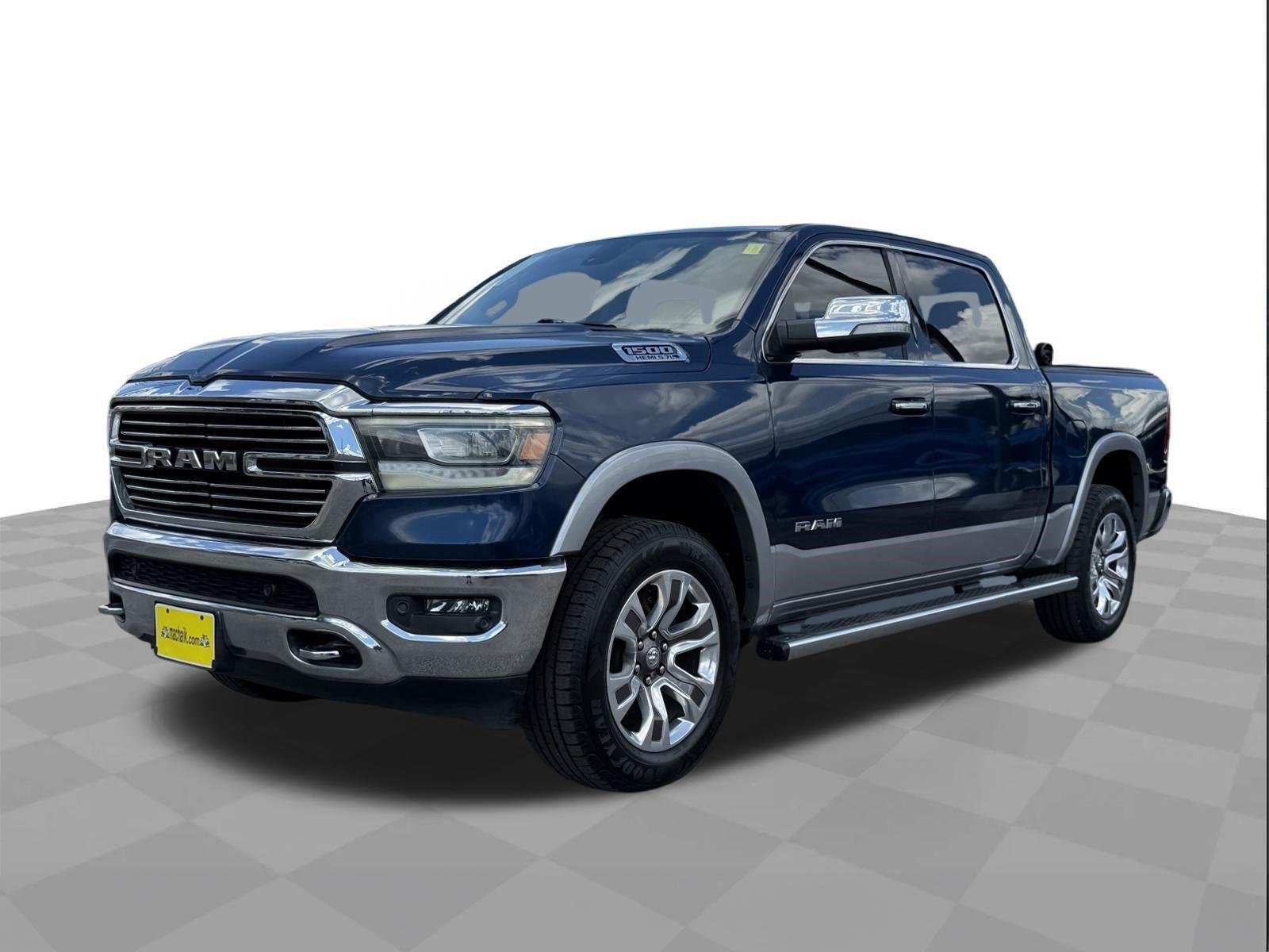 Used 2020 Patriot Blue Pearlcoat Ram Laramie image 1