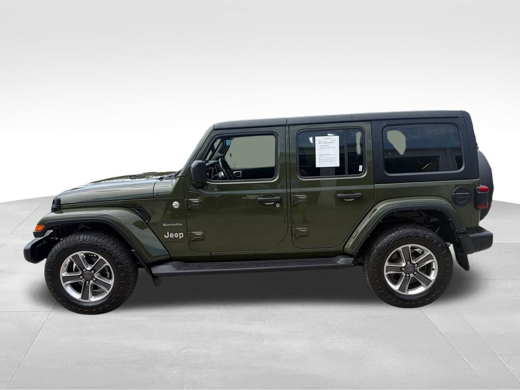 Used 2022 Green Jeep Unlimited Sahara image 2