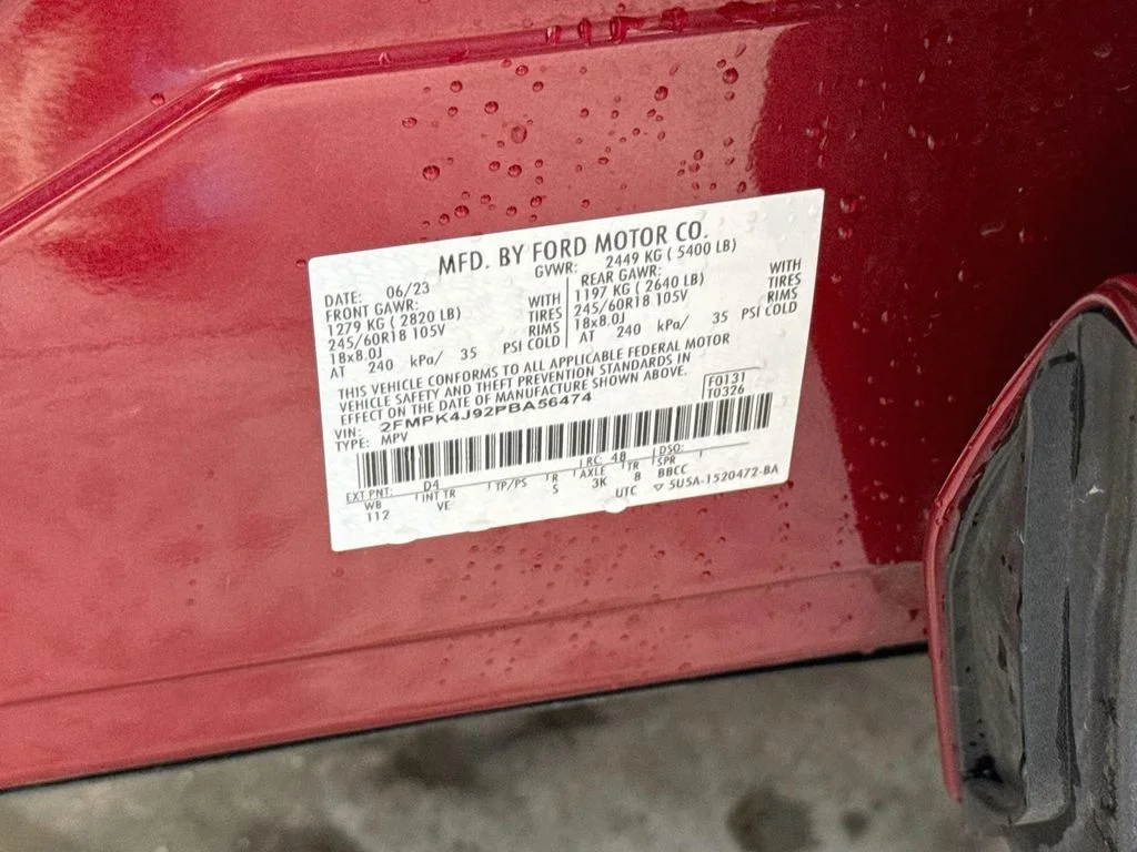 Used 2023 Rapid Red Metallic Tinted Clearcoat Ford SEL image 31