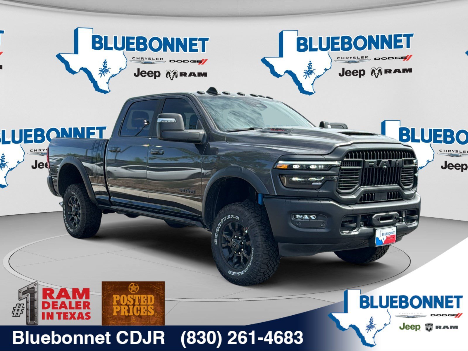 New 2026 Granite Crystal Metallic Clear-Coat Exterior Paint RAM Power Wagon image 3