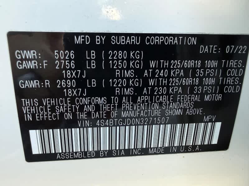 Used 2022 Crystal White Pearl Subaru Onyx Edition XT image 25