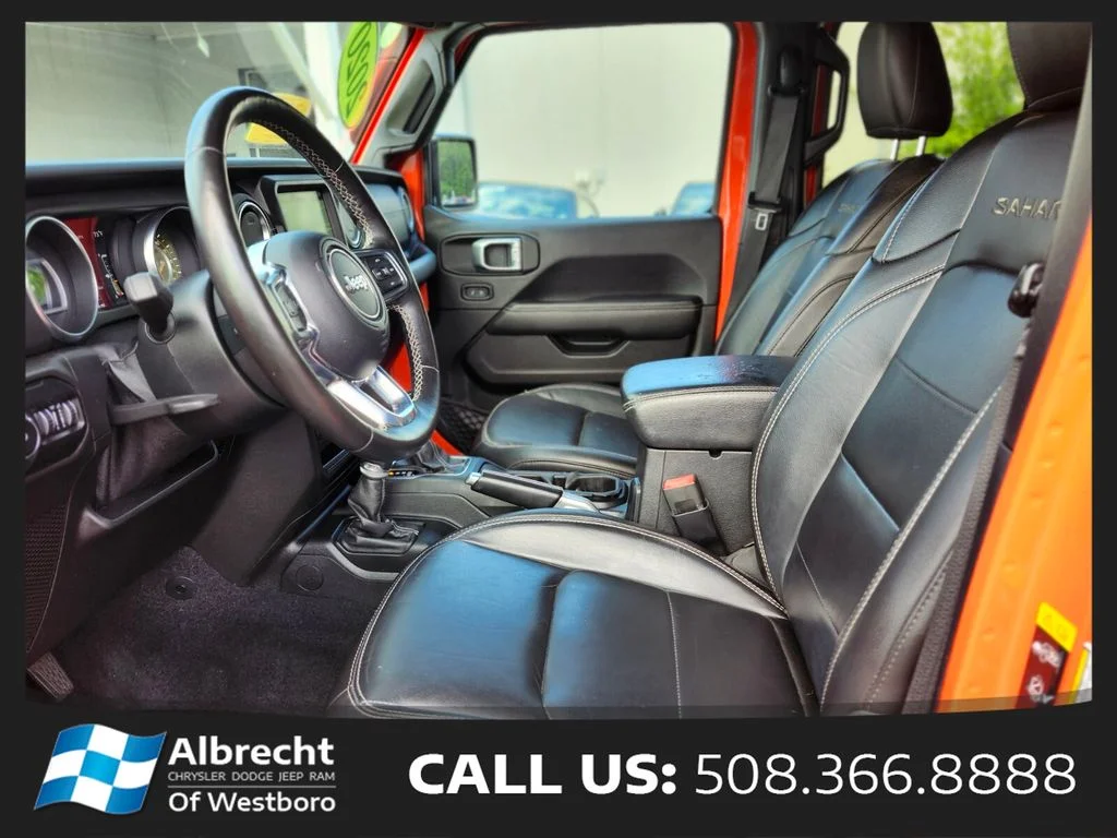 Used 2020 Orange Jeep Unlimited Sahara image 17