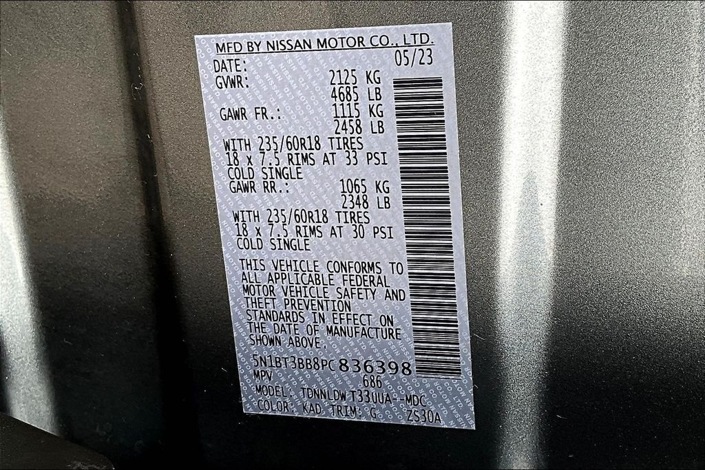 Used 2023 Gray Nissan SV image 34
