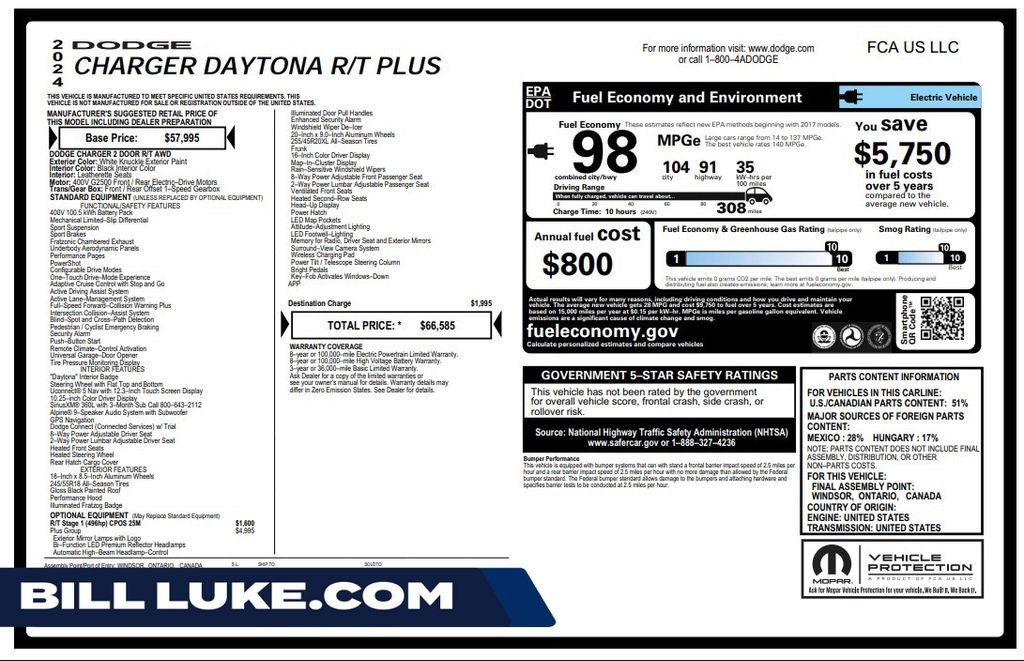 Used 2024 White Dodge R/T image 1
