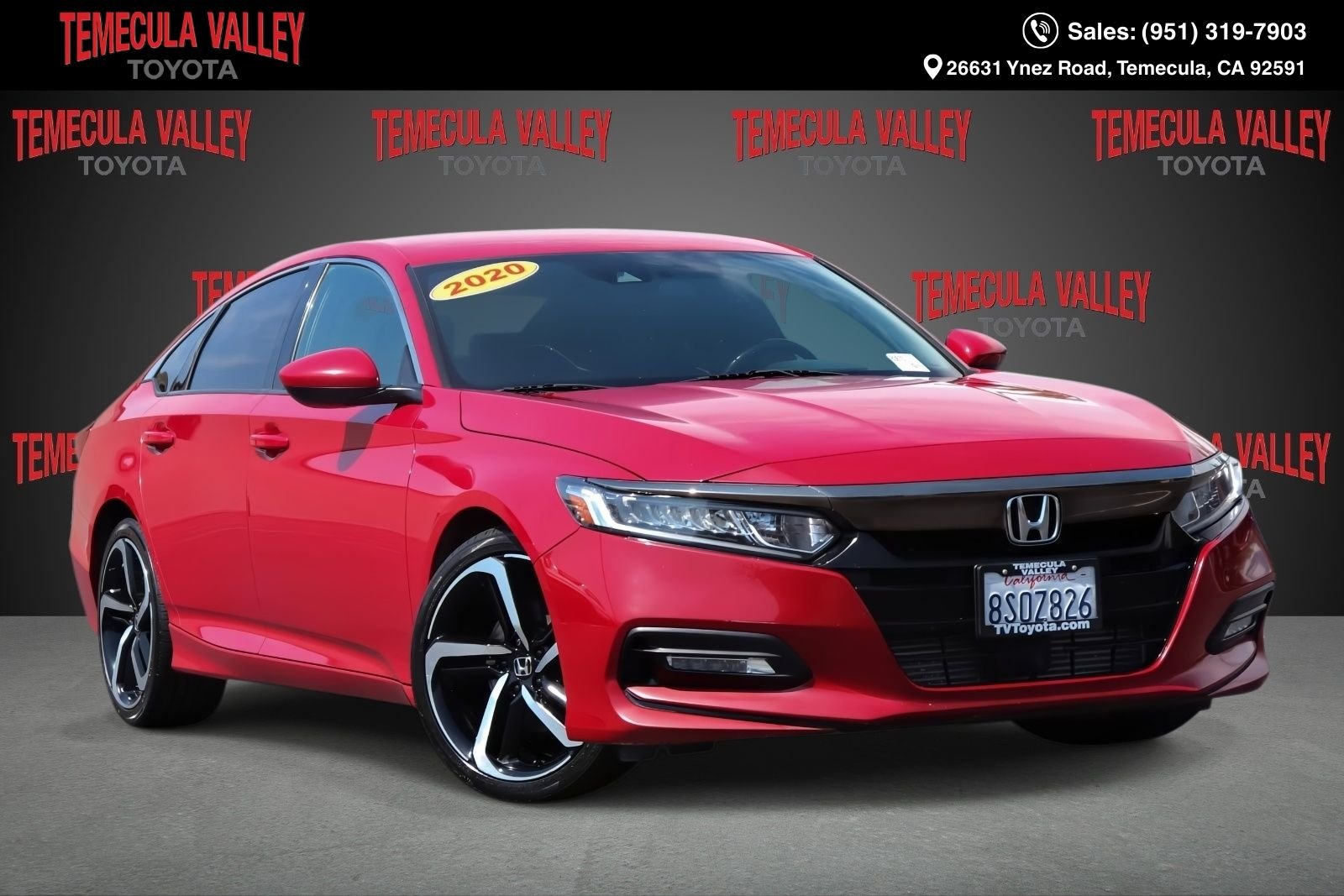 Used 2020 San Marino Red Honda Sport image 1