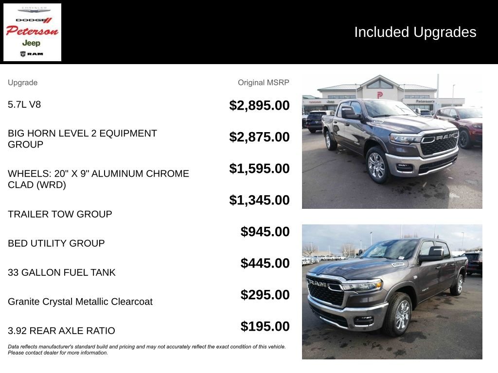 New 2026 Granite Crystal Metallic Clearcoat RAM BIG HORN image 13