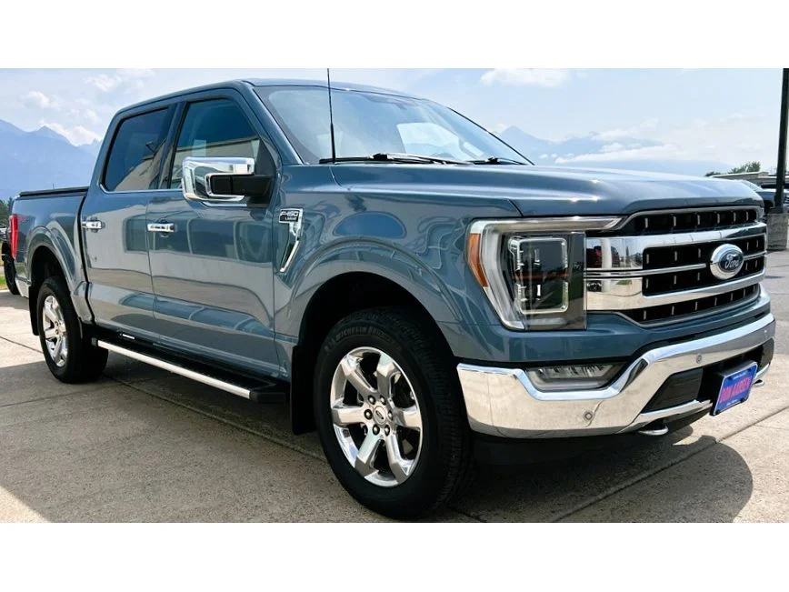 Certified Used 2023 Azure Gray Metallic Ford LARIAT image 1