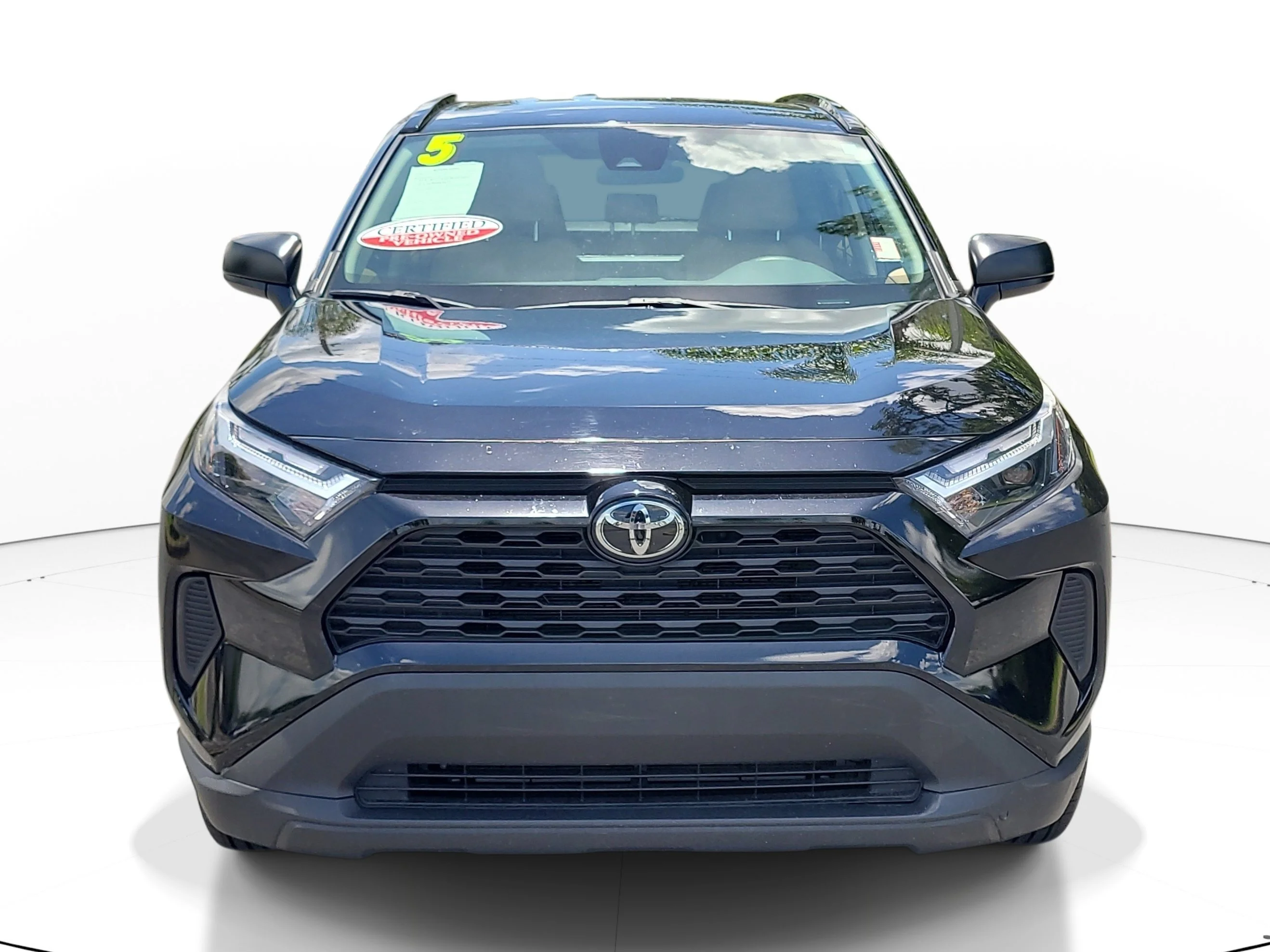Certified Used 2025 Midnight Black Metallic Toyota Hybrid LE image 2