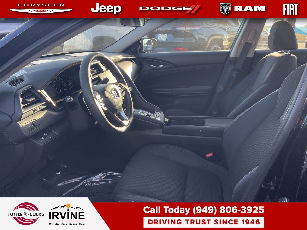 Used 2019 Crystal Black Pearl Honda EX image 18