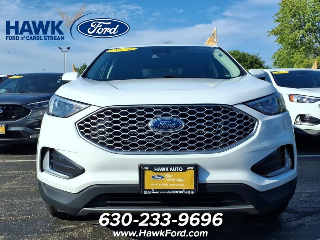 Certified Used 2024 White Ford SEL image 2